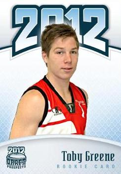 2012 Footy AFL Draft Prospects #34 Toby Greene Front